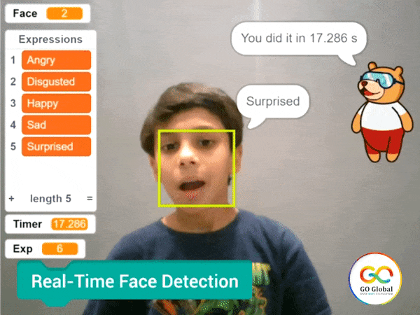 Face Detection Online course for kids